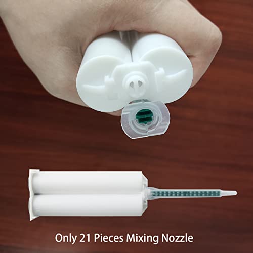 Weilan 21 Pcs 3.3 Inch Epoxy Mixing Nozzle Tip for Adhesive Gun Applicator Static Mixer Plastic Resin Mixing Tip - Image 3