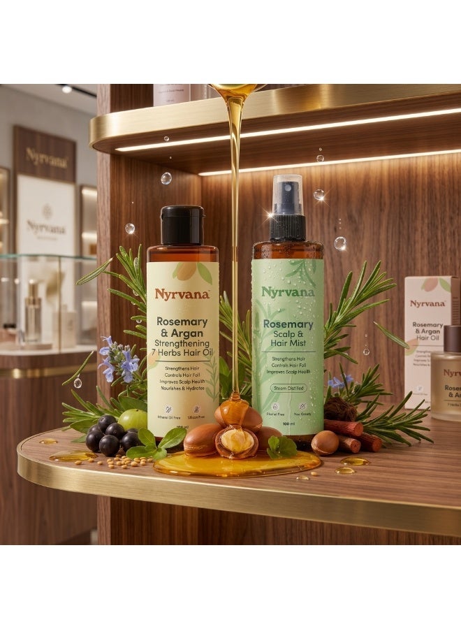 Nyrvana Rosemary Growth Duo - 2-Step Hair Thickening Routine for Severe Hair Loss & Thinning. Natural Rosemary & Argan Oil for Hair Growth & Steam-Distilled Scalp Mist for Regrowth, Men & Women - Image 4