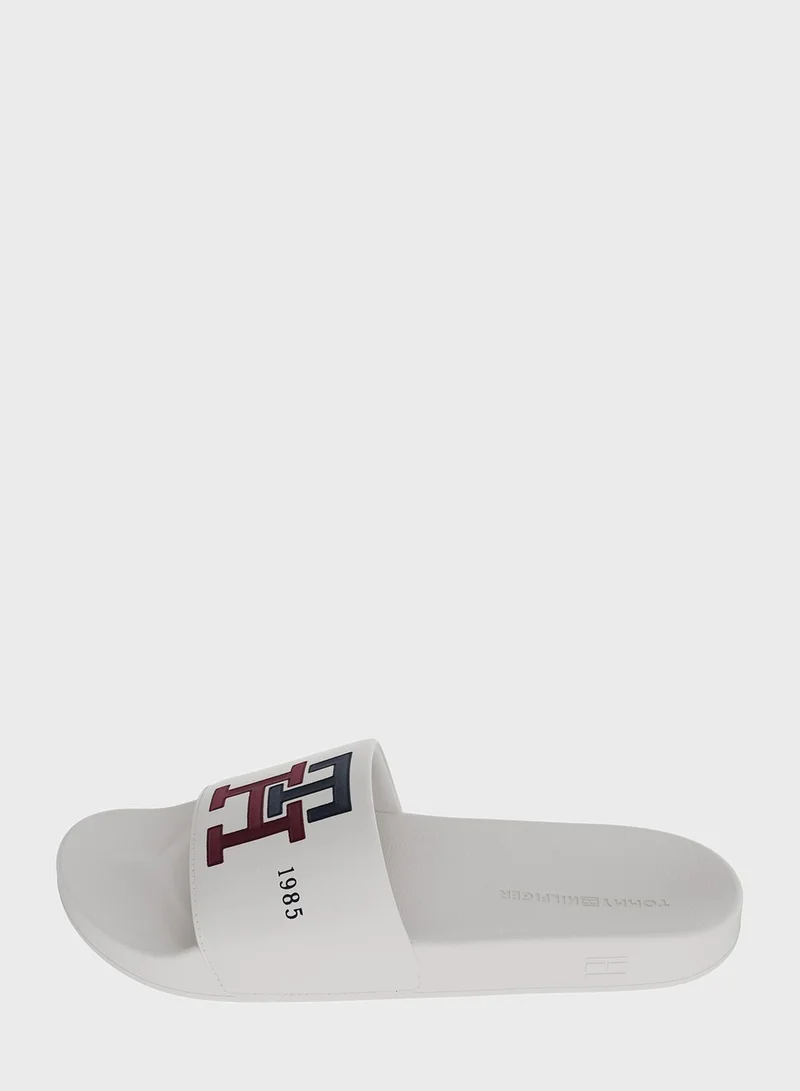 TOMMY HILFIGER Logo Print Flip Flops