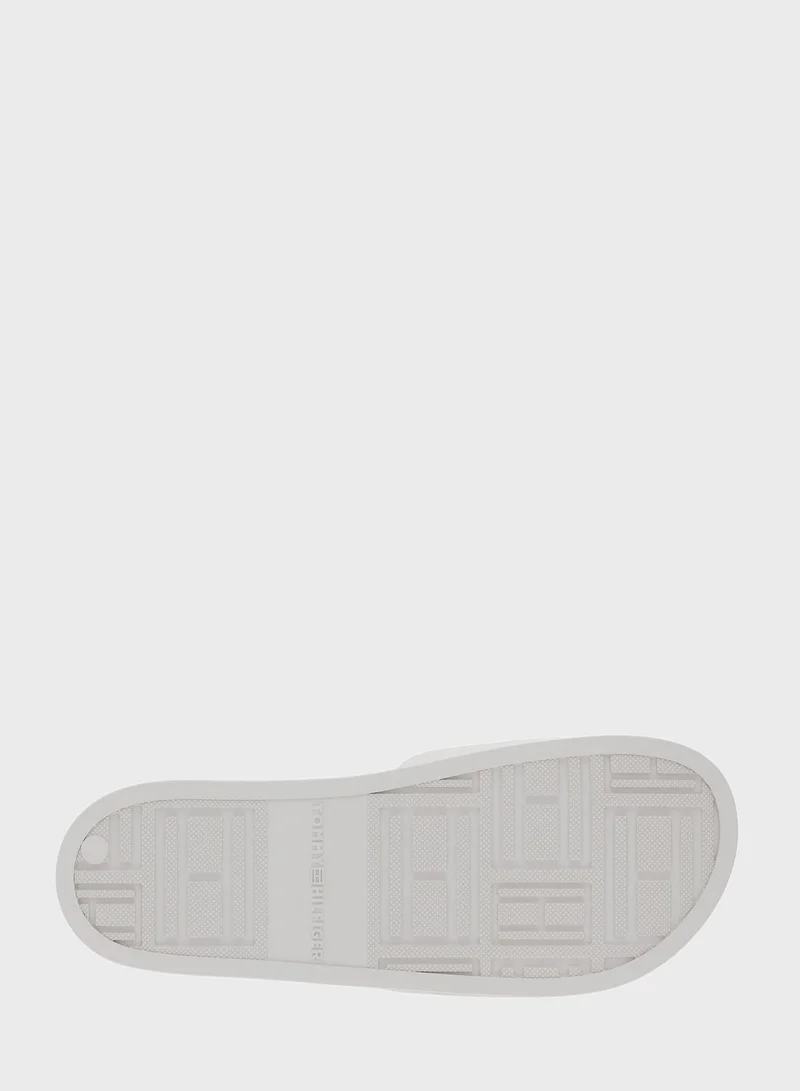 TOMMY HILFIGER Logo Print Flip Flops