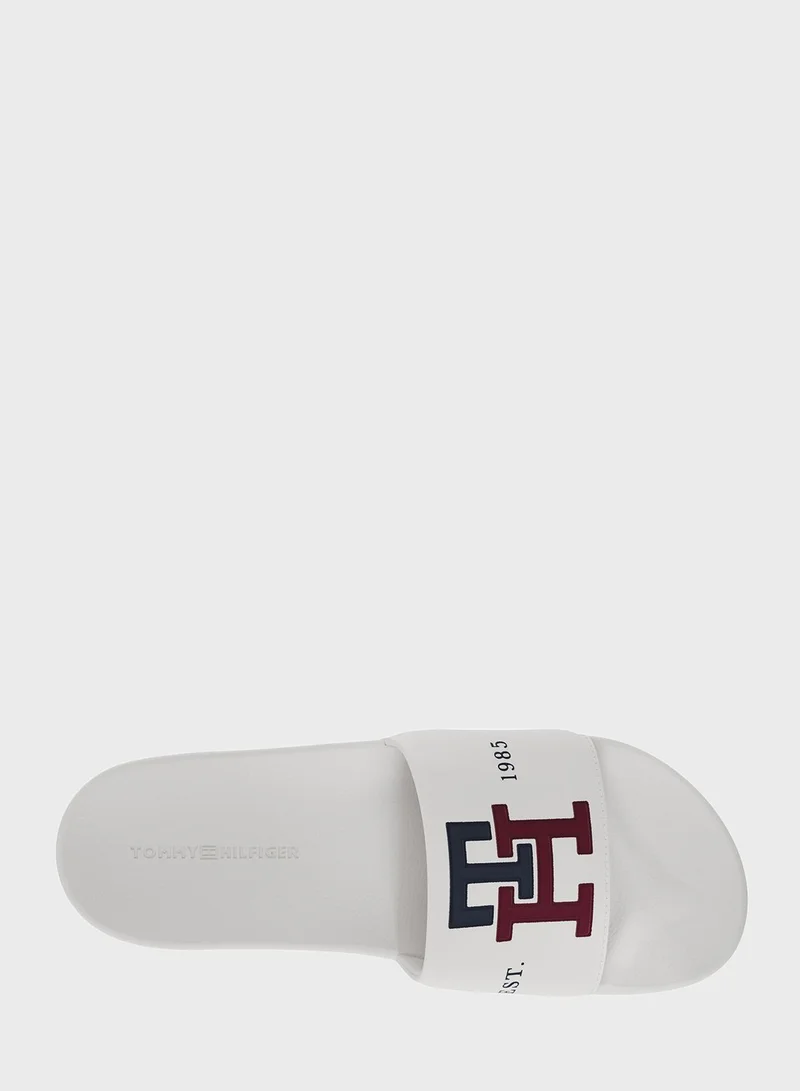TOMMY HILFIGER Logo Print Flip Flops