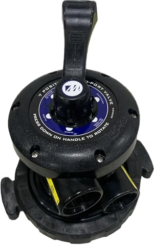 Waterway Plastics WVS003B Swimming Pool Sand Filter Multiport Valve Split Nut Style, Black - Image 4