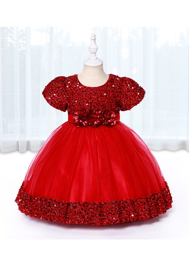 Children's Dresses Princess Dresses Flower Girl Wedding Dresses Performance Costumes - Image 2