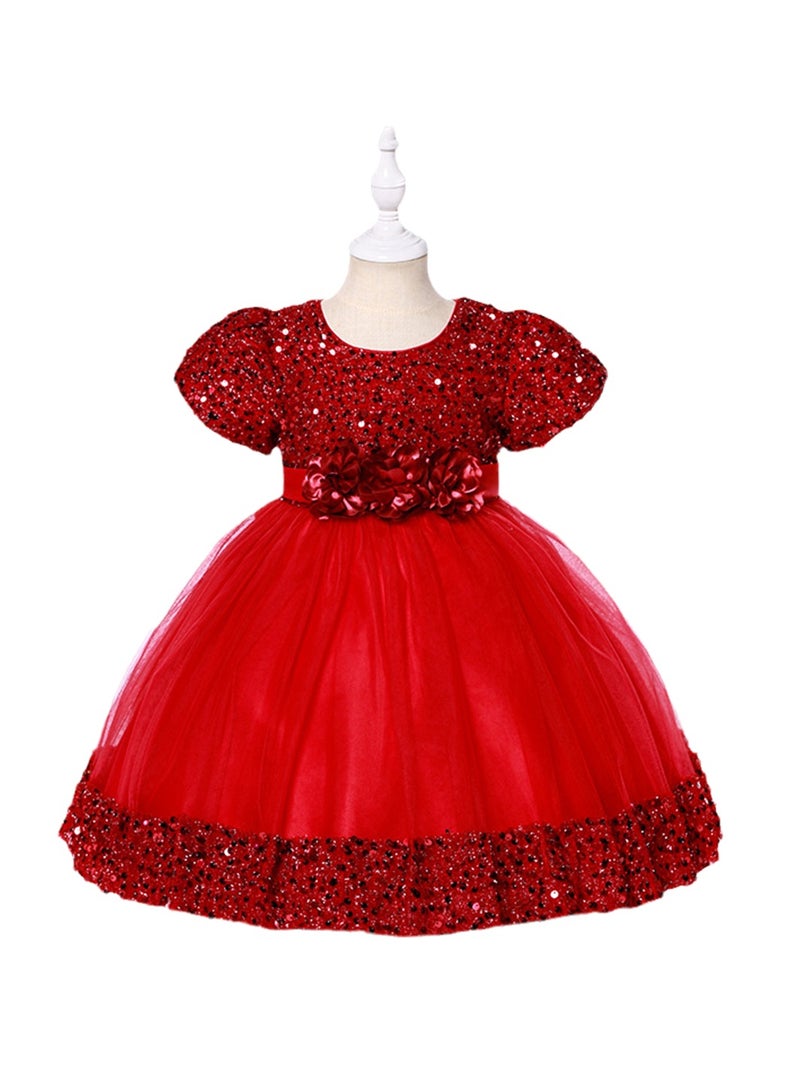 Children's Dresses Princess Dresses Flower Girl Wedding Dresses Performance Costumes - Image 1