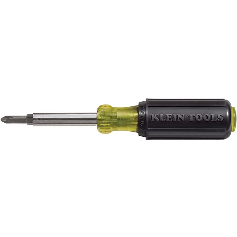 Klein Tools 32476 5-In-1 Multi-Bit Screwdriver / Nut Driver with 2 Slotted, 2 Philips, and 1 Nut Driver Tip - Image 1