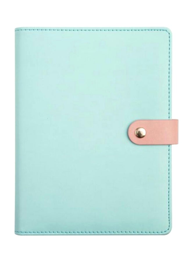 نيبمينينت Classic Notebook With Pen Holder Cyan/Pink - Image 1