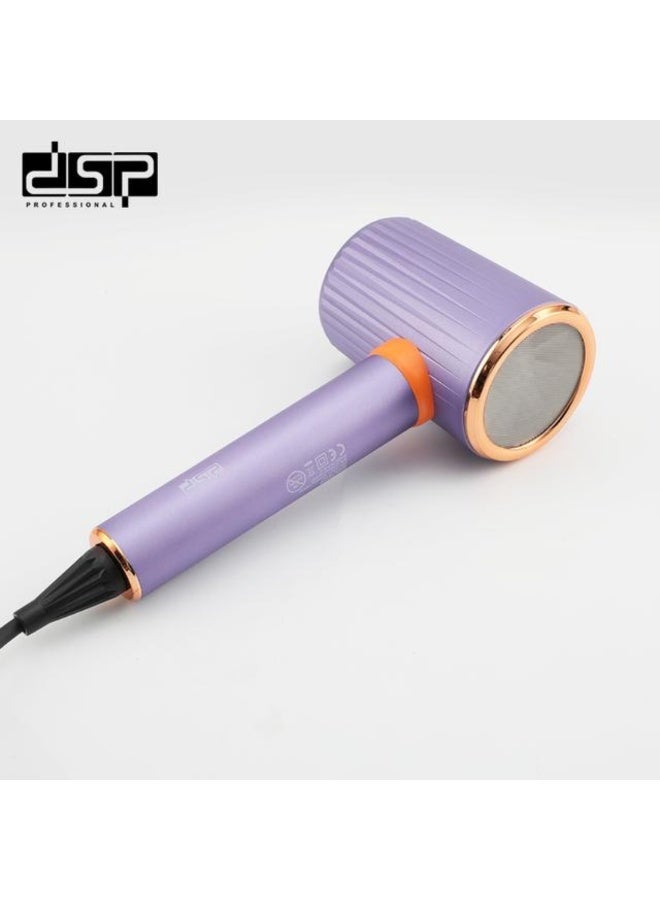 DSP Professional Exquisite Hair Dryer 15000 RPM High Speed Brushless Motor with Magnetic Nozzle, Purple and White, Fast Drying for Salon Home Use - Image 5