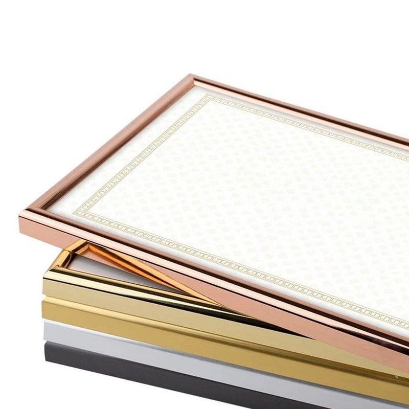 A4 Certificate Frame Golden PVC Business License Award Box Poster Display - Image 4