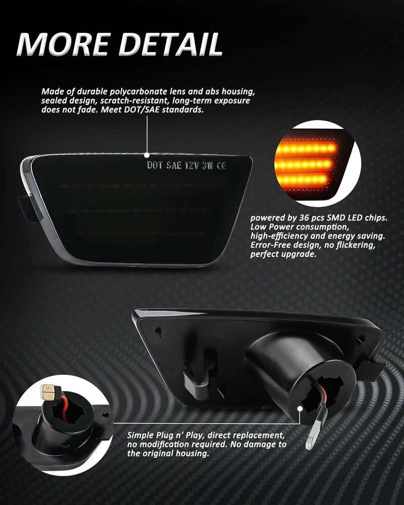 Bestview مجموعة مصابيح LED الجانبية من بيستفيو لسيارة شيفروليه كروز - Image 2