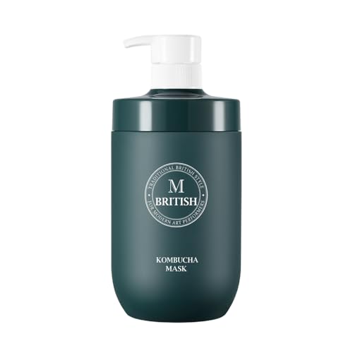 BRITISH M Kombucha Hair Mask 25.36 fl.oz â€“ Hydrating & Restorative Treatment for Damaged Hair - Image 1