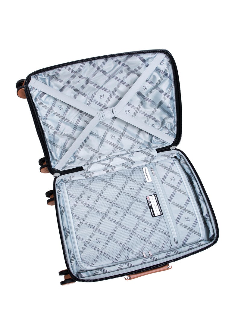 it Luggage Illustrious II, Unisex Polypropylene Material Hard Case Luggage, 8x360 degree Spinner Wheels, Expandable Trolley Bag, Double TSA lock, SKU15-3108B08, Cabin With Packet Size, Color Black  - Image 4