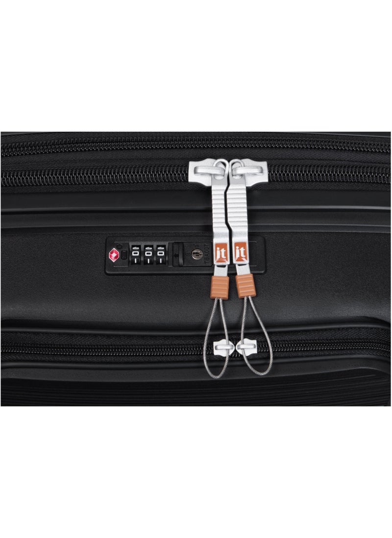 it Luggage Illustrious II, Unisex Polypropylene Material Hard Case Luggage, 8x360 degree Spinner Wheels, Expandable Trolley Bag, Double TSA lock, SKU15-3108B08, Cabin With Packet Size, Color Black  - Image 5