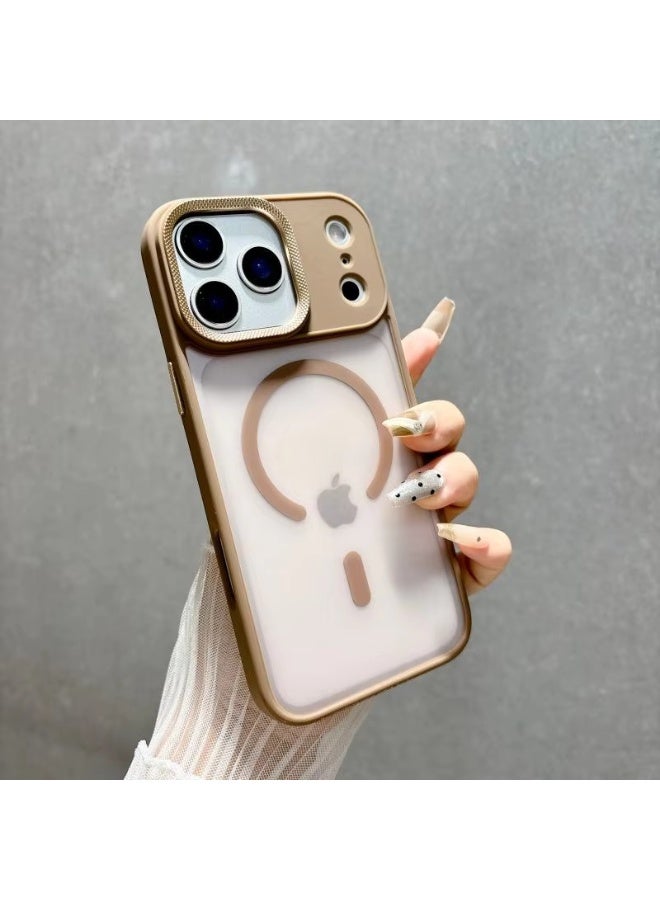 جراب مغناطيسي لهاتف آيفون 17 برو ماكس 6.9 بوصة، متوافق مع تقنية MagSafe، غطاء خلفي شفاف غير لامع، نحيف، مقاوم للصدمات، لهاتف آيفون 17 برو ماكس - Image 1