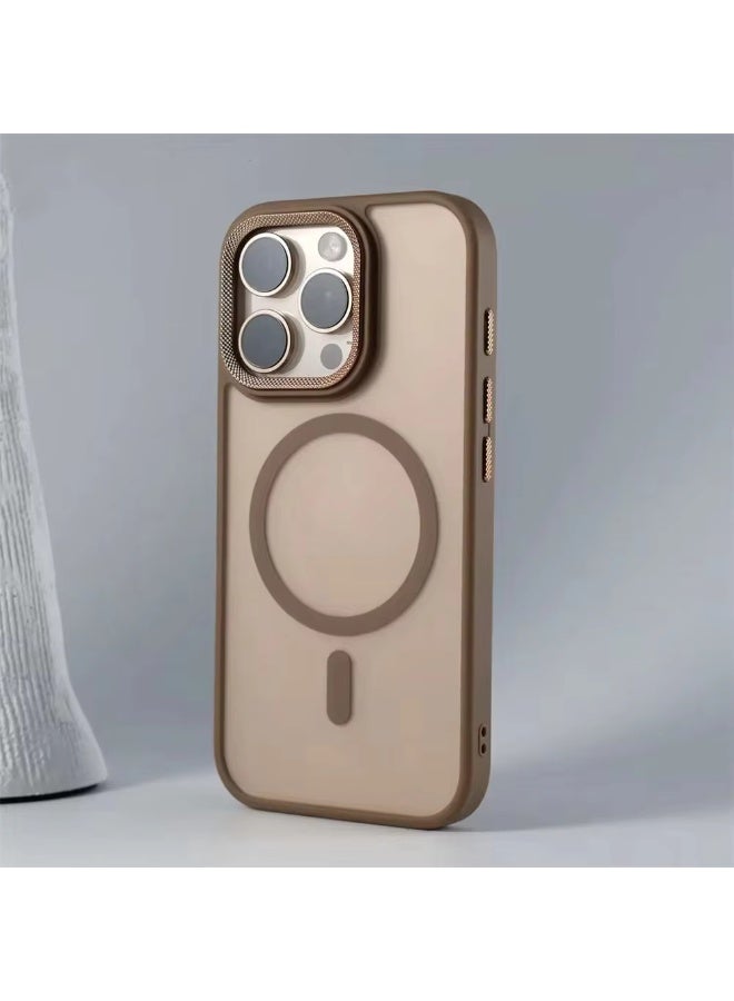 جراب مغناطيسي لهاتف آيفون 17 برو ماكس 6.9 بوصة، متوافق مع تقنية MagSafe، غطاء خلفي شفاف غير لامع، نحيف، مقاوم للصدمات، لهاتف آيفون 17 برو ماكس - Image 2