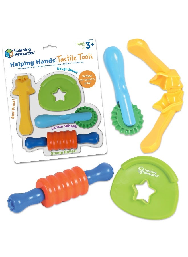 Learning Resources Helping Hands Tactile Tools (Set Of 6, Textured Motor Tools, Ages 3+) - Image 1