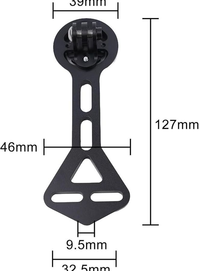 Aluminum Alloy Road Bike Handlebar Mount for Garmin F12 F Most and Sport Camera Black - Image 5