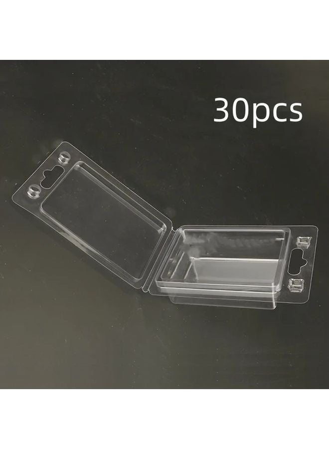 30pcs Clear PVC Clamshell Packaging Boxes Foldable Plastic Blister Cases For Hardware Electronics - Image 2