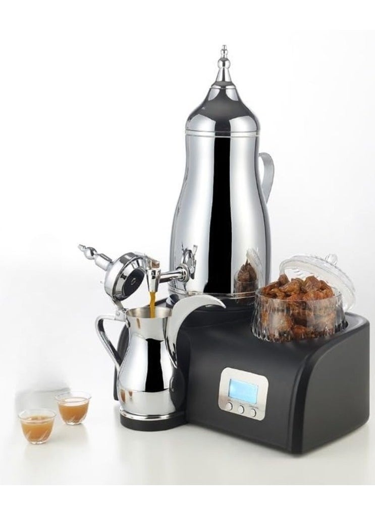 Gulf Dalla Luxury Arabic Coffee Maker, Cold Touch Handle, Automatic Keep Warm Function, LED Display Safe  - Image 1