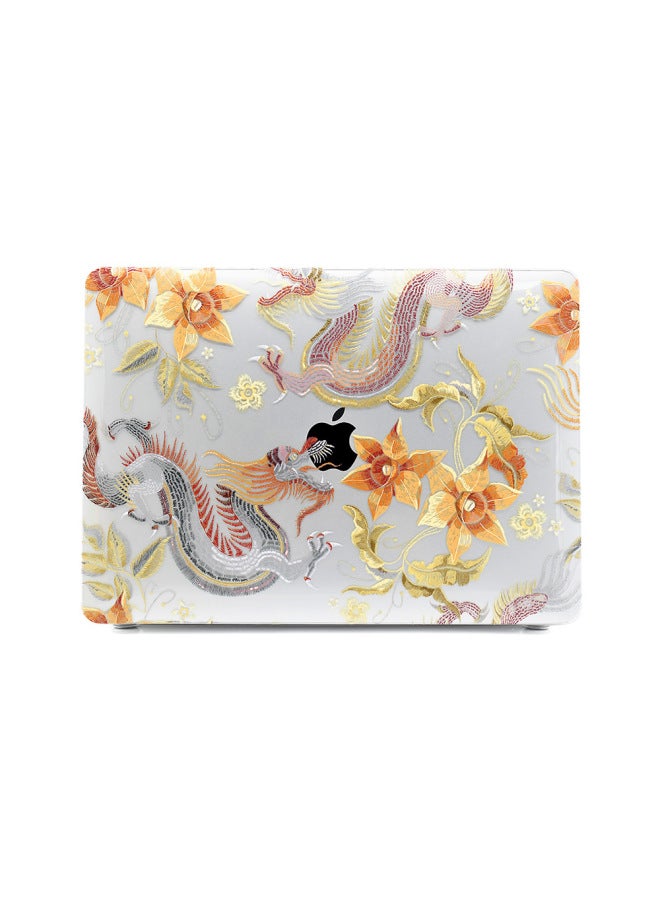 For Macbookpro Protective Case 14 Inch Air13 Transparent Computer Protective Case M2 Apple Laptop Case-Color:RS-1095 White Ink-Applicable Model:M-M4 Pro16（A2485/A2780/A2991/A3403/A3186）  - Image 1