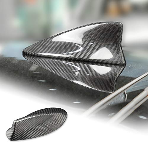 AIRSPEED Car Shark Fin Antenna Cover Radio Signal Base Carbon Fiber Exterior Trim for LEXUS LS ES IS LX NX CT RC UX LM RX Accessories (Black) - Image 1