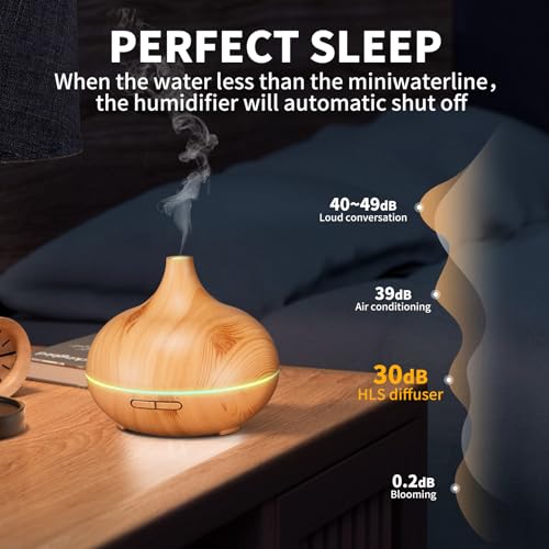 HLS Aroma Diffusers for Essential Oils Large Room with 10 Essential Oils,Ultrasonic Aromatherapy Diffuser for Home Bedroom, Cool Mist Humidifier Vaporizer - Image 3