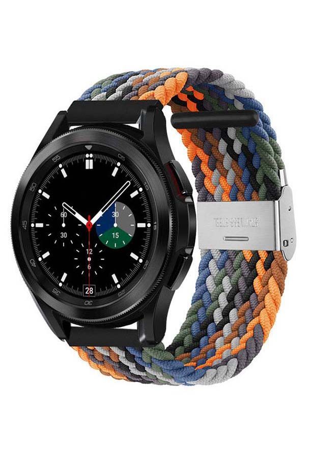NIBEMINENT Adjustable Braided Band for Samsung Galaxy Watch4 Camouflage Multi - Image 2