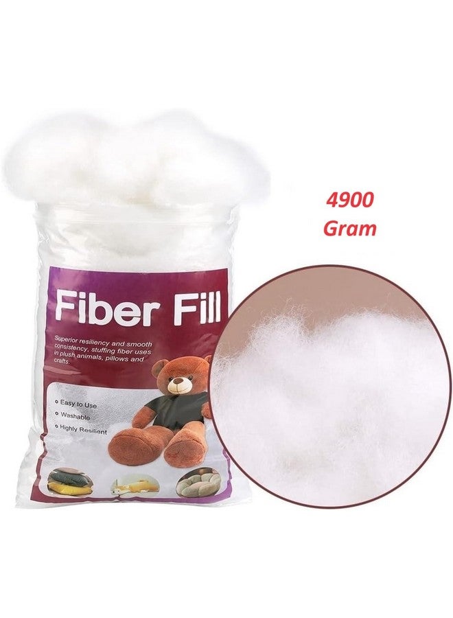 IMSMARTMART IMSMARTMART Premium Synthetic Cotton Filling - Racron Polyester Fiber | Cushions, Pillows, Toys | Non-Allergenic & Washable (4900 Grams or 4.9 Kg)  - Image 2