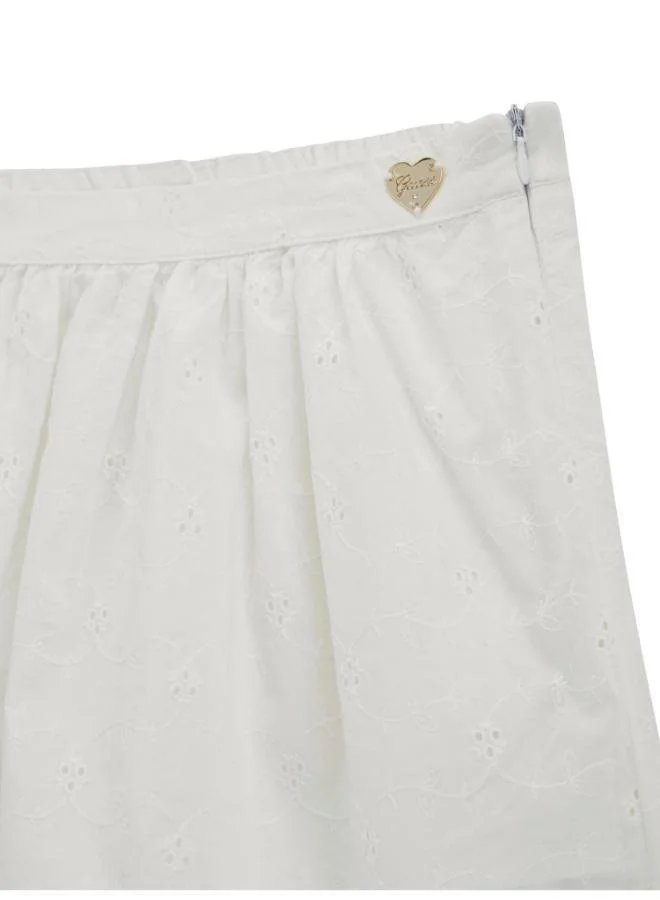 جس Kids Sangallo Skirt