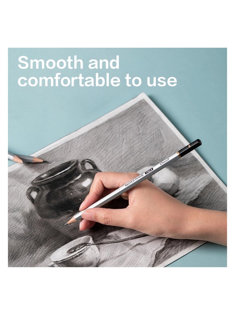 Dmast 12-Piece Sketch Pencil Set In Metal Tin Box - Image 2