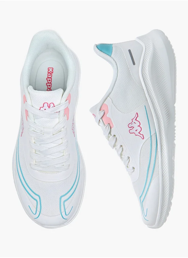Kappa Women's Logo Print Sports Shoes with Lace-Up Closure
