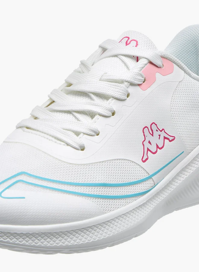Kappa Women's Logo Print Sports Shoes with Lace-Up Closure
