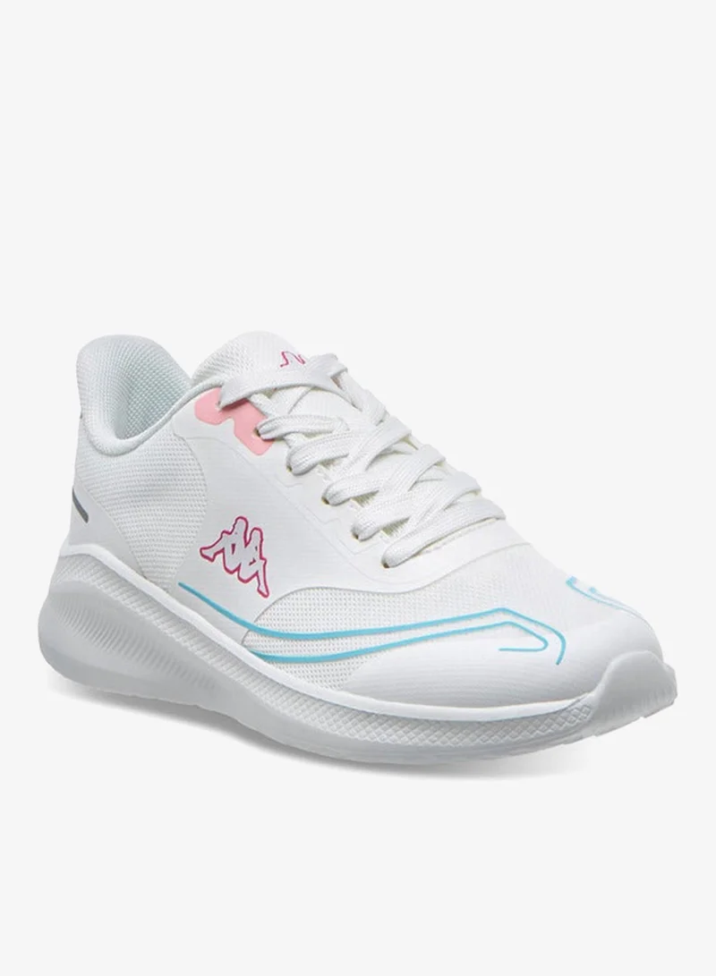 Kappa WHITE Women's Logo Print Sports Shoes with Lace-Up Closure for Women | Best Price UAE