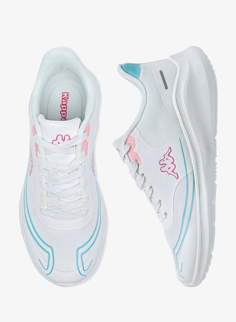 Kappa WHITE Women's Logo Print Sports Shoes with Lace-Up Closure for Women | Best Price UAE