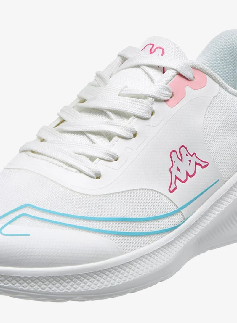 Kappa WHITE Women's Logo Print Sports Shoes with Lace-Up Closure for Women | Best Price UAE