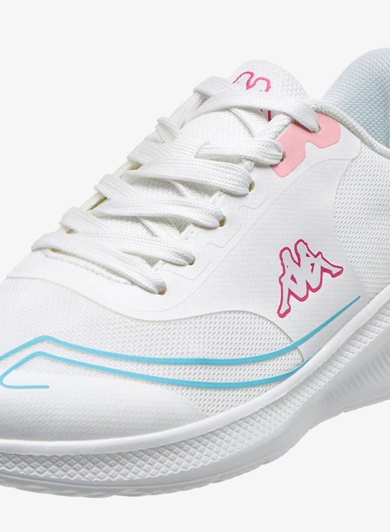 Kappa Women's Logo Print Sports Shoes with Lace-Up Closure - Image 4
