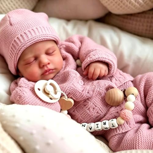 Anano دمية أنانو كاملة من السيليكون للأطفال 20 بوصة دمى الأطفال المولودين من السيليكون بجسم كامل دمية واقعية تشبه الأطفال الفتيات المولودين الذين يبدو أنهم حقيقيون مع ملحقات - Image 5