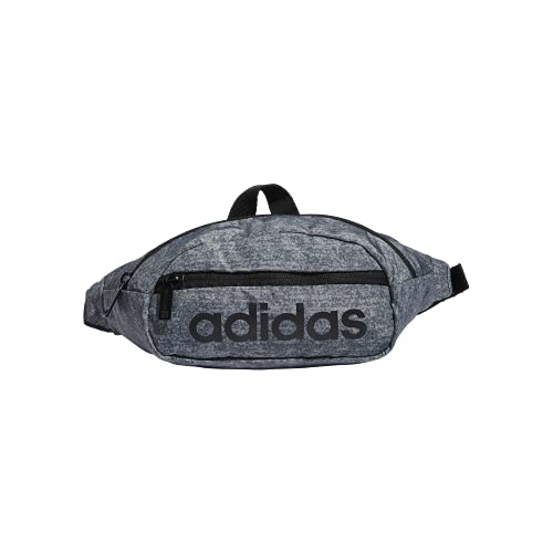 Adidas حقيبة خصر أديداس الأساسية، رمادي أونيكس/أسود، مقاس واحد - Image 1