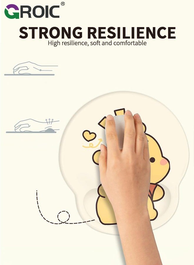 GROIC Winnie the Pooh Keyboard Wrist Rest Pad, Wrist Support for Keyboard, Cute Memory Foam Mouse Pad with Wrist Support and Keyboard Pad for Office, Gaming  - Image 4