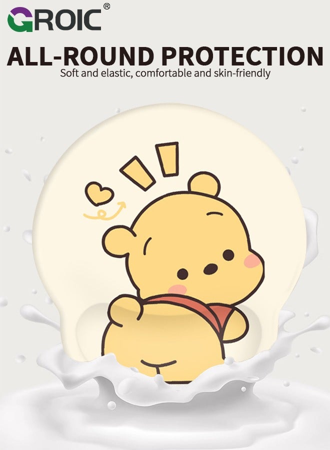 GROIC Winnie the Pooh Keyboard Wrist Rest Pad, Wrist Support for Keyboard, Cute Memory Foam Mouse Pad with Wrist Support and Keyboard Pad for Office, Gaming  - Image 5