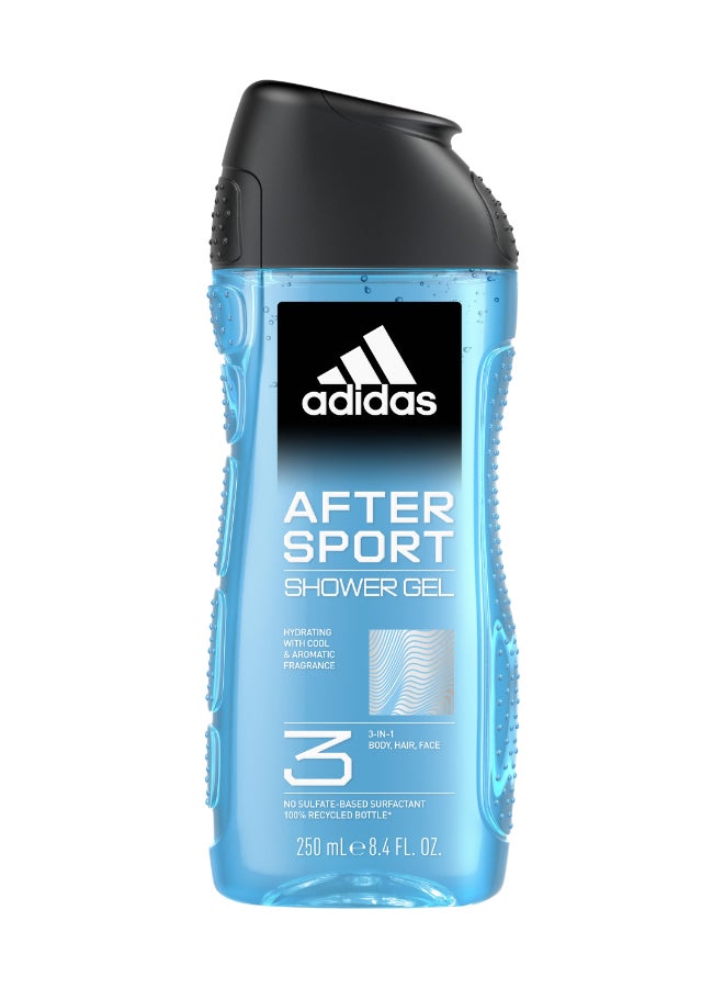 Adidas After Sport 3-In-1 Shower Gel Blue 250ml