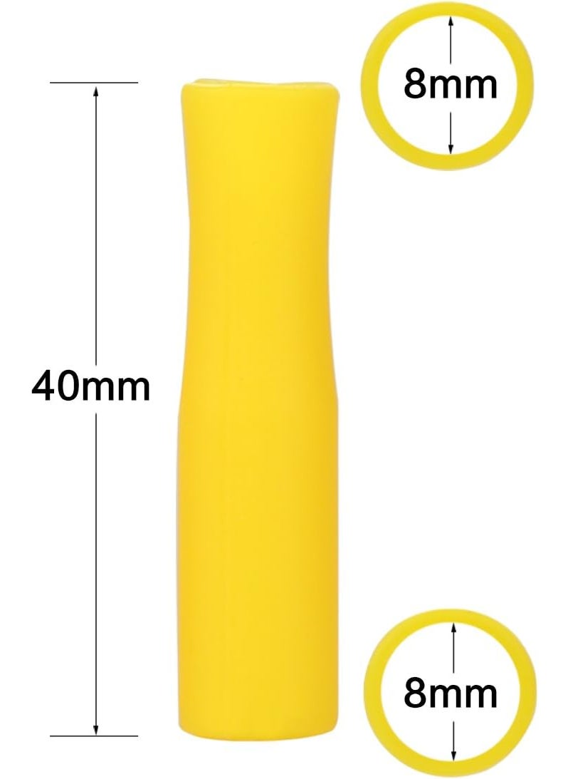 CampTek Silicone Straw TipsMulticolored Food Grade Silicone Straw Tip Covers Fit for 8mm Wide Stainless Steel Straws And Glass Straws  - Image 4