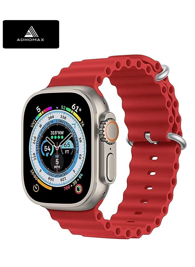 adhomax - New 2025 T800 Ultra Smart Watch, Series 8, Elegant Design 1.99", Infinite Display, Fitness Tracker, Heart Rate, Oxygen Monitor, Calls, Wireless Charging, Works With IOS, android for men, women - Image 1