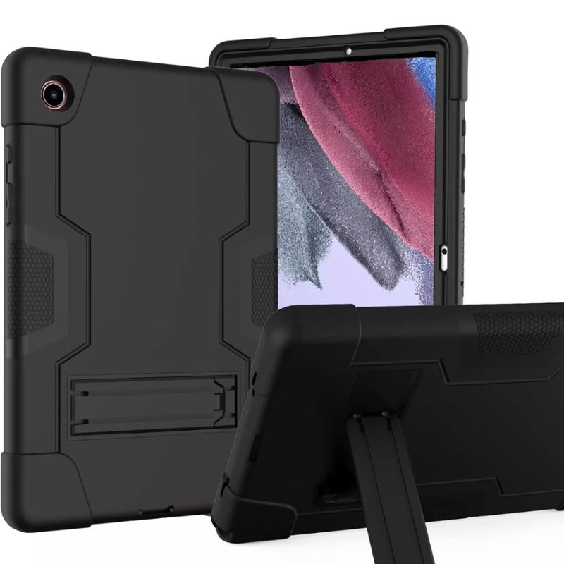 Samsung Galaxy Tab A9 Plus 3-in-1 shock bracket protective case, contrasting silicone anti-drop protective case A9plus armor tablet protective case - Image 1
