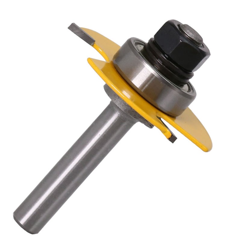 Adjustable Router 8mm Shank Industrial Grade Alloy Material Slot Cutter - Easy Adjustment 6 Different Size 3-Wing Grooving Tool for Professional Woodworkers and Hobbyists - Image 3