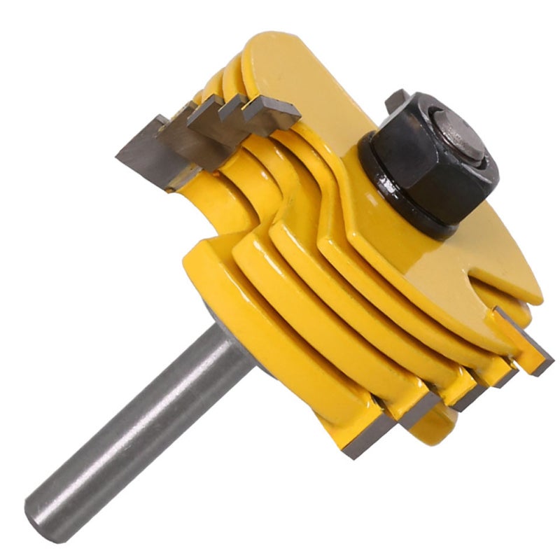 Adjustable Router 8mm Shank Industrial Grade Alloy Material Slot Cutter - Easy Adjustment 6 Different Size 3-Wing Grooving Tool for Professional Woodworkers and Hobbyists - Image 4