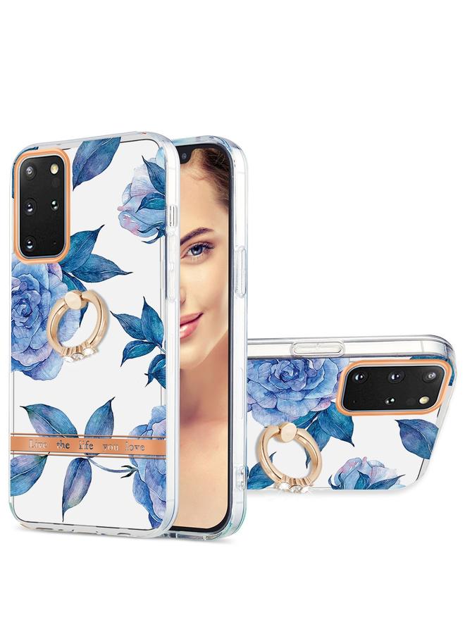 اس-توب جراب لهاتف Samsung Galaxy S20+ جراب هاتف TPU بحلقة زهور IMD - Image 1