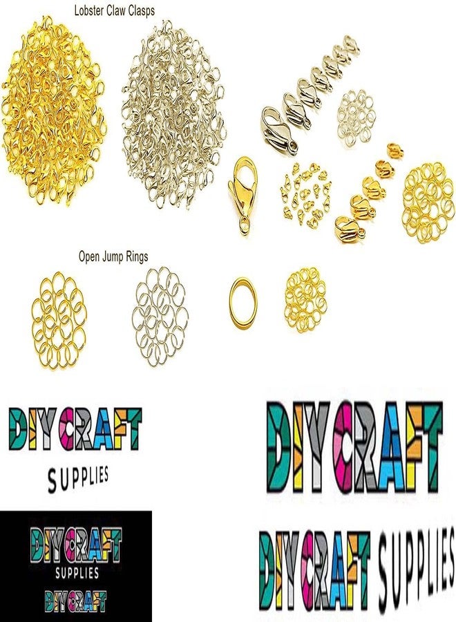 دي آي واي كرافتس مجموعة مشابك يدوية الصنع (100 قطعة، KC Gold) من سبيكة معدنية على شكل مخلب سرطان البحر، حلقات وصل مفتوحة، مشابك تثبيت للقلائد، مشابك مجوهرات على شكل مخلب سرطان البحر، مشابك أساور وقلائد لصنع المجوهرات - Image 5