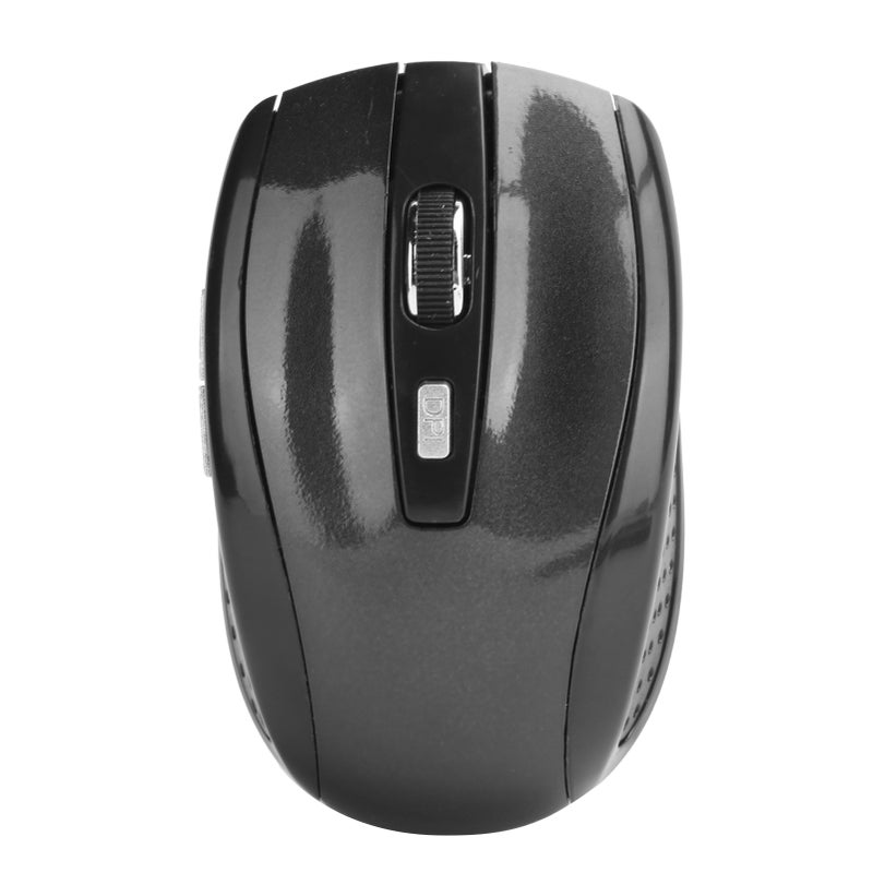 Wireless Mouse: Black 2.4G Wireless Anti-interference Silent Micro-motion Design - Ergonomic Shape Adjustable 1600DPI Gaming Mouse for Notebook Computer Gaming Accessories - Image 1