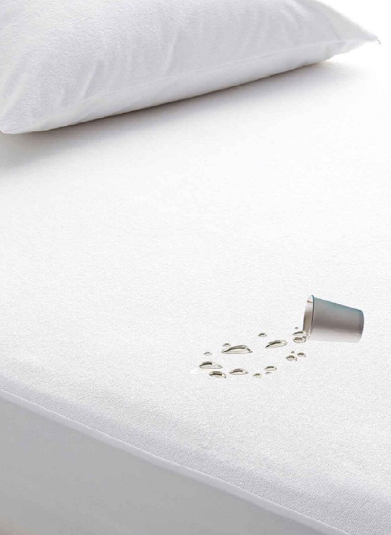 Blueberry - Terry Breathable Mattress Protector Ultimate Soft Mattress Cover Super 100X200+20cm - Image 1