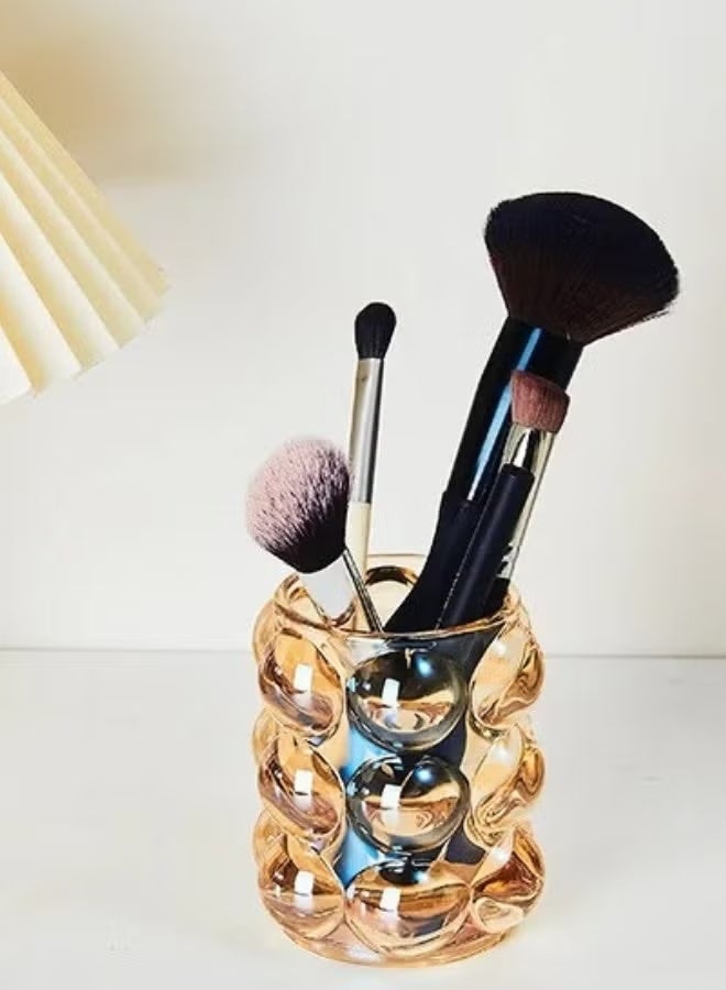 حامل فرش مكياج بني،على شكل فقاعات - متعدد الاستخدام - Image 1